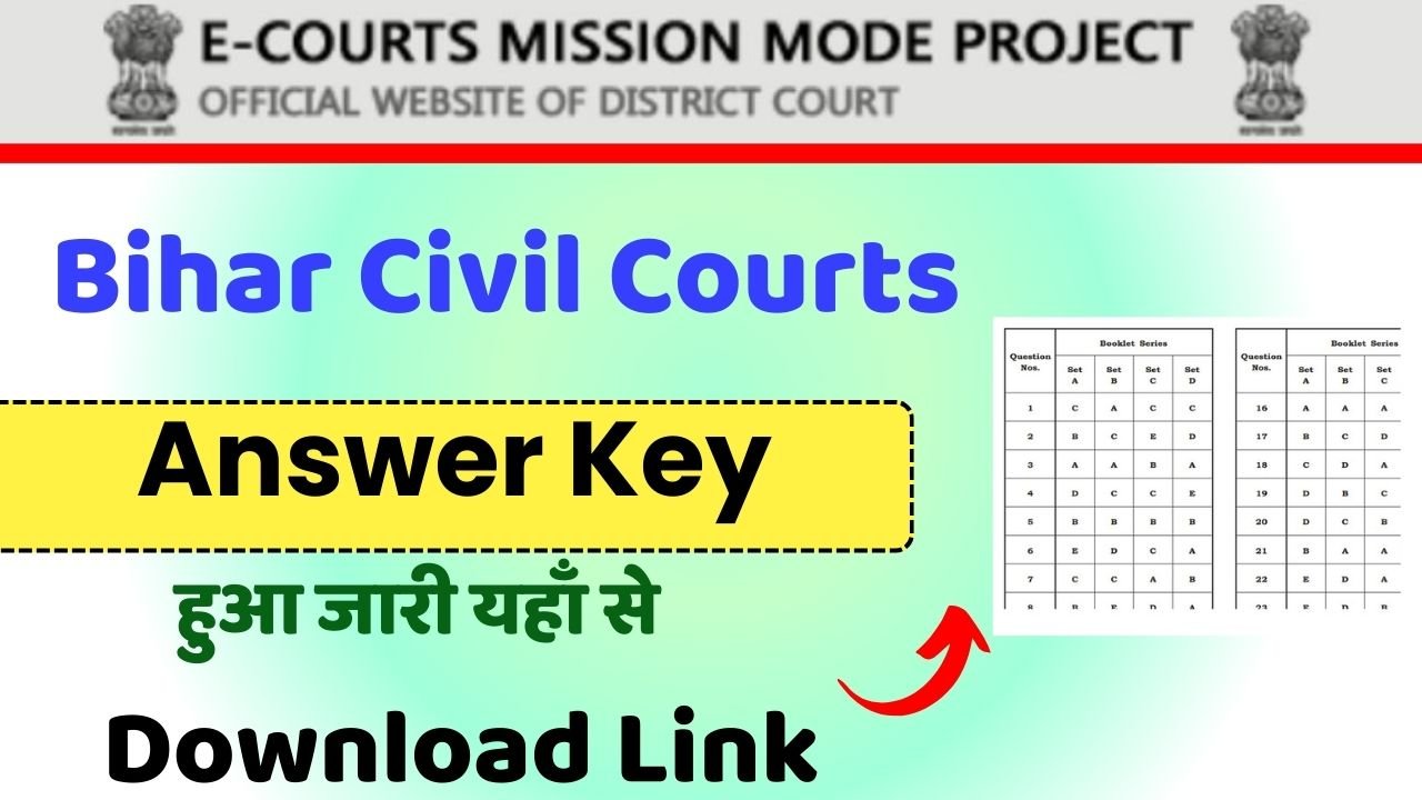 Bihar Civil Courts Answer Key 2023 Download Link