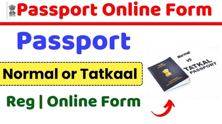 Passport Online Form 2023 | Normal or Tatkaal 
