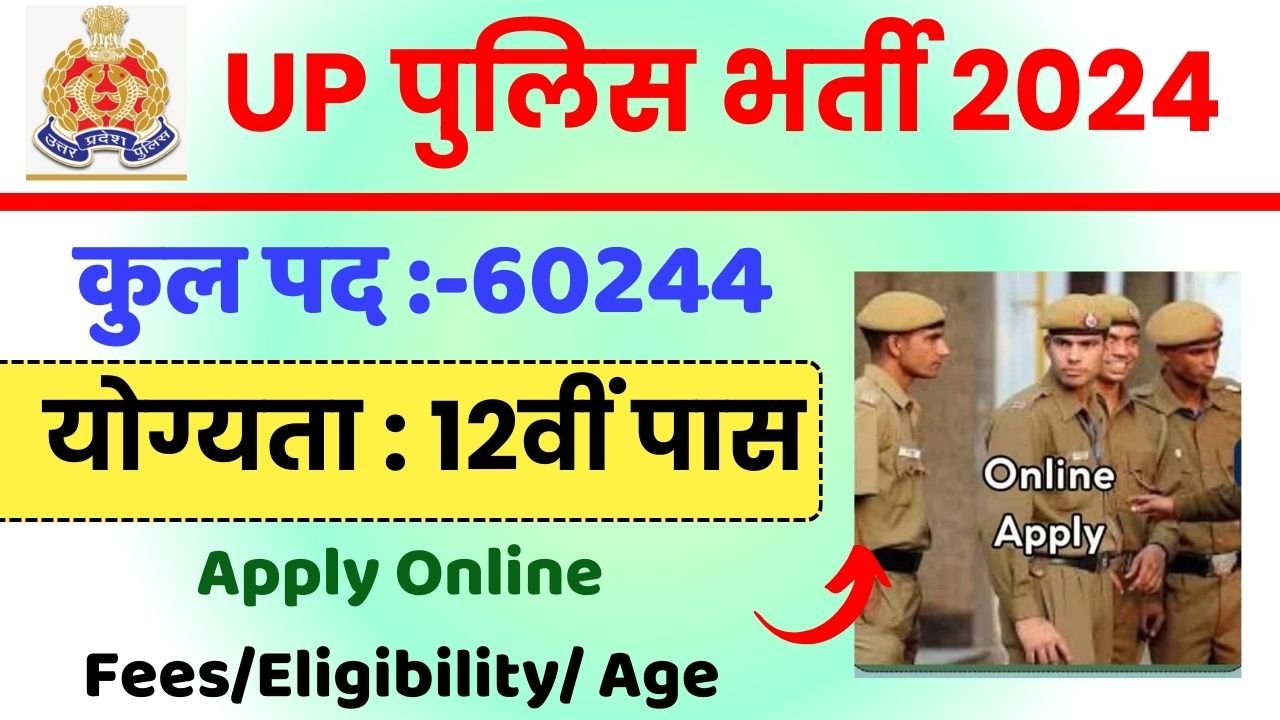 UP Police Constable Online Form 2024 for Edit / Correction 60244 Post