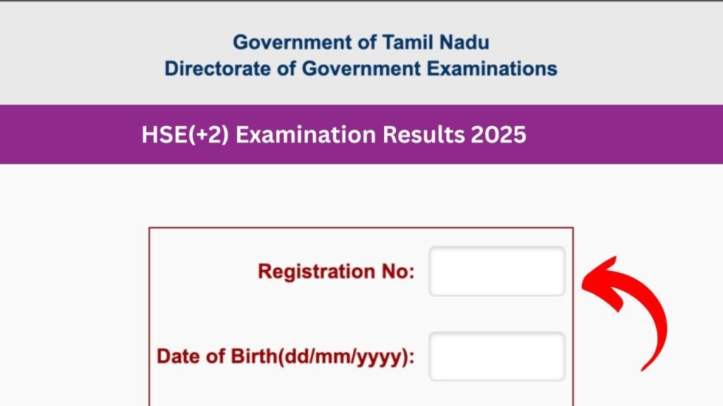 TN 12th Result 2025 Link (Out) tnresults.nic.in 2025 HSC (+2) Result, Marksheet