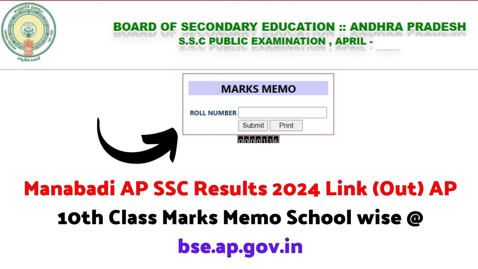 Manabadi AP SSC Results 2024 Link (Out) AP 10th Class Marks Memo School wise @ bse.ap.gov.in