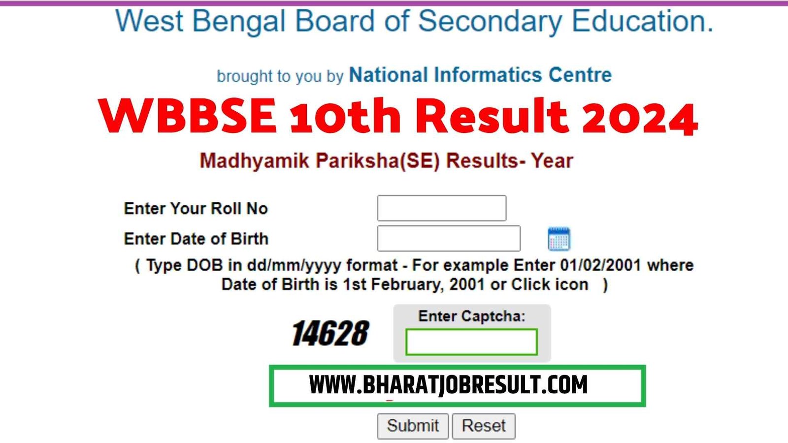 WB Madhyamik Result 2024 Link (Out) wbresults.nic.in 2024 10th Result, Marksheet