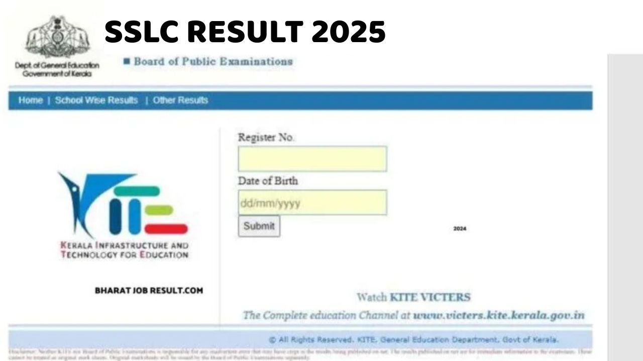 Kerala SSLC Result 2025 School wise (Link Out) results.kite.kerala.gov.in 10th class marks download 2025