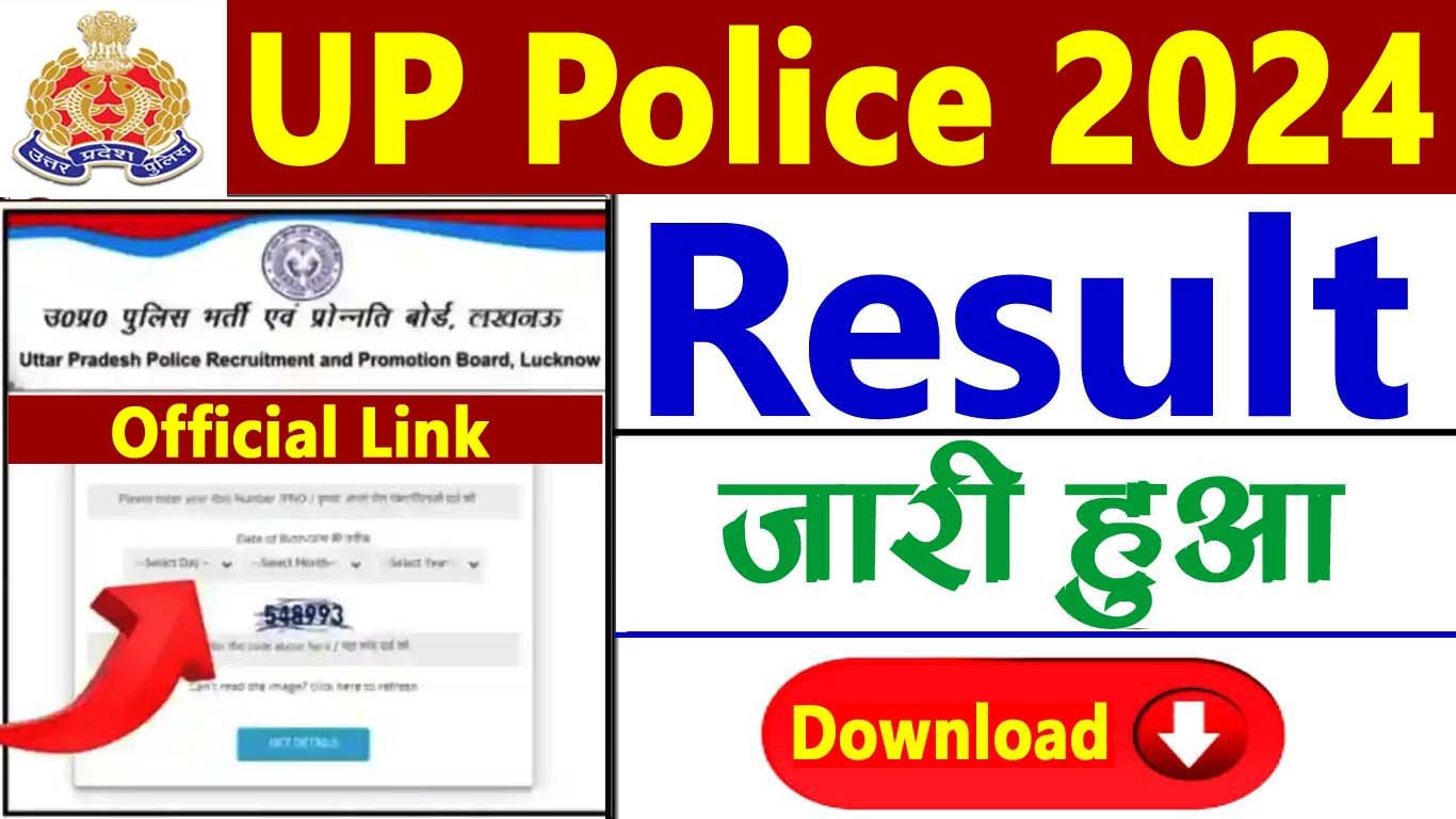 UP Police Constable Result 2024- Check Date, Cut Off Marks and Download Score Card