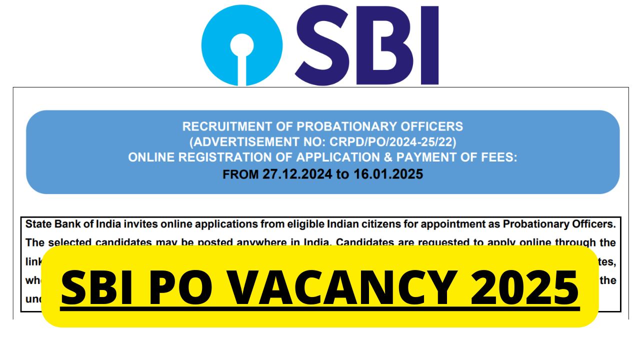 SBI PO Online Form 2024 for 600 Post