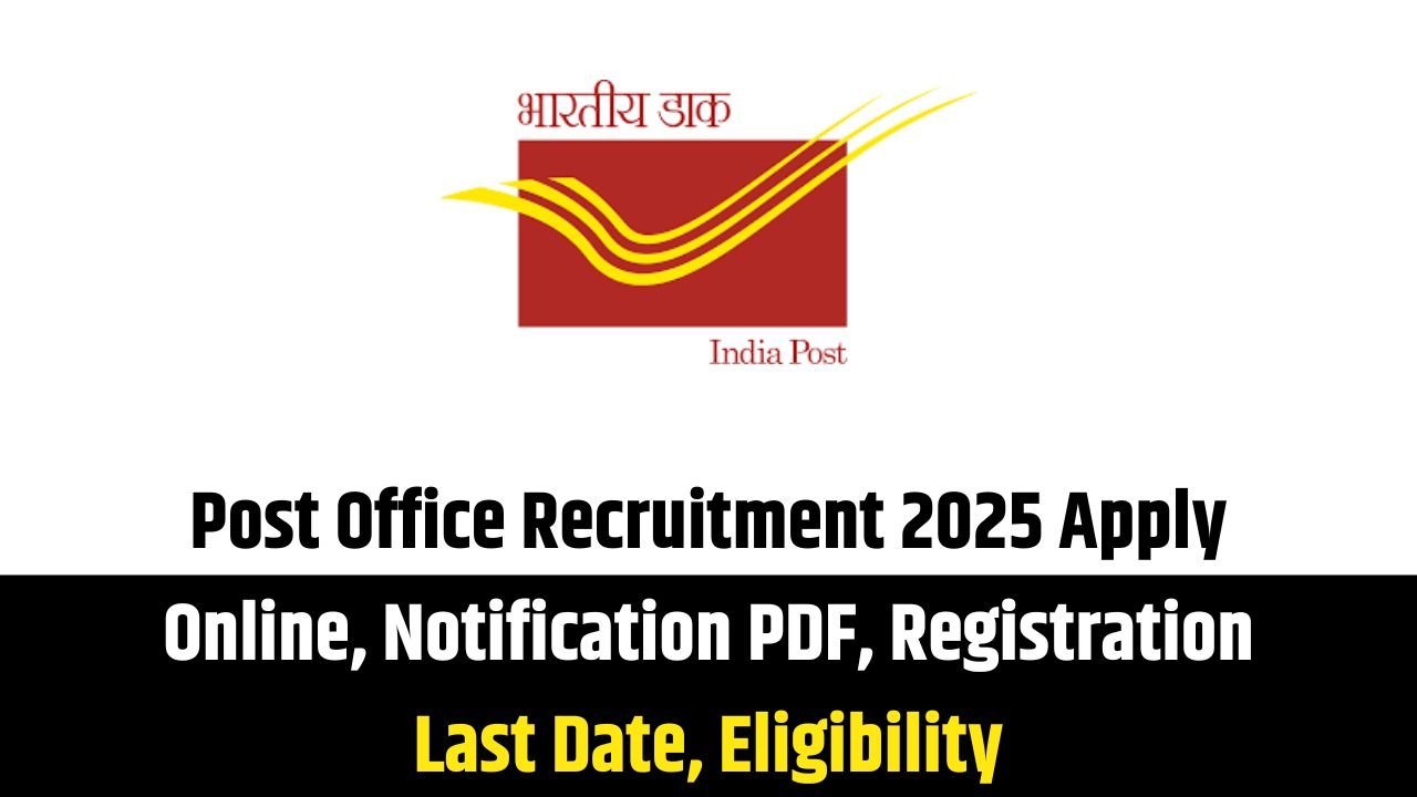 Post Office Recruitment 2025 Apply Online, Notification PDF, Registration Last Date, Eligibility