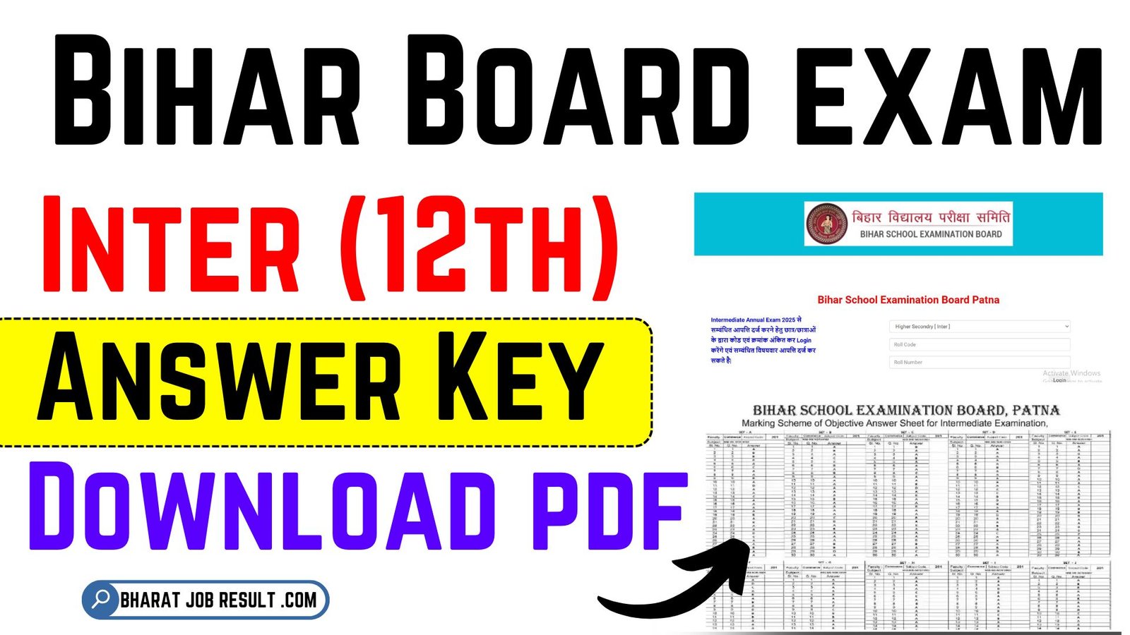 Bihar Board Inter Answer Key 2025 PDF Download – How to Check & Download Bihar Board 12th Answer Key 2025?