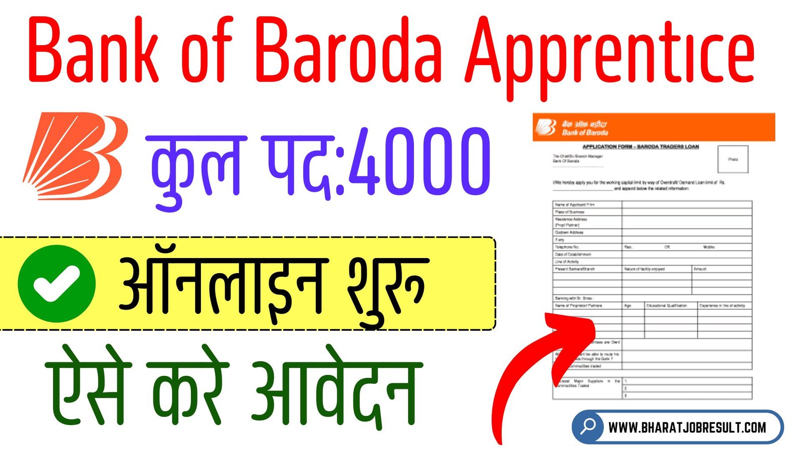 Bank of Baroda Apprentice Recruitment 2025 Out, Apply Online for 4000 Vacancy