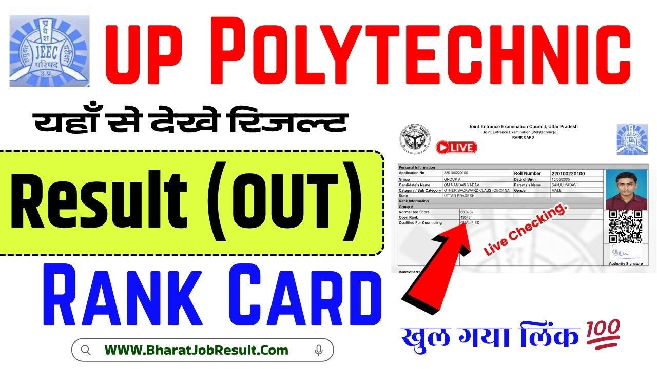UP Polytechnic Result 2025 Out