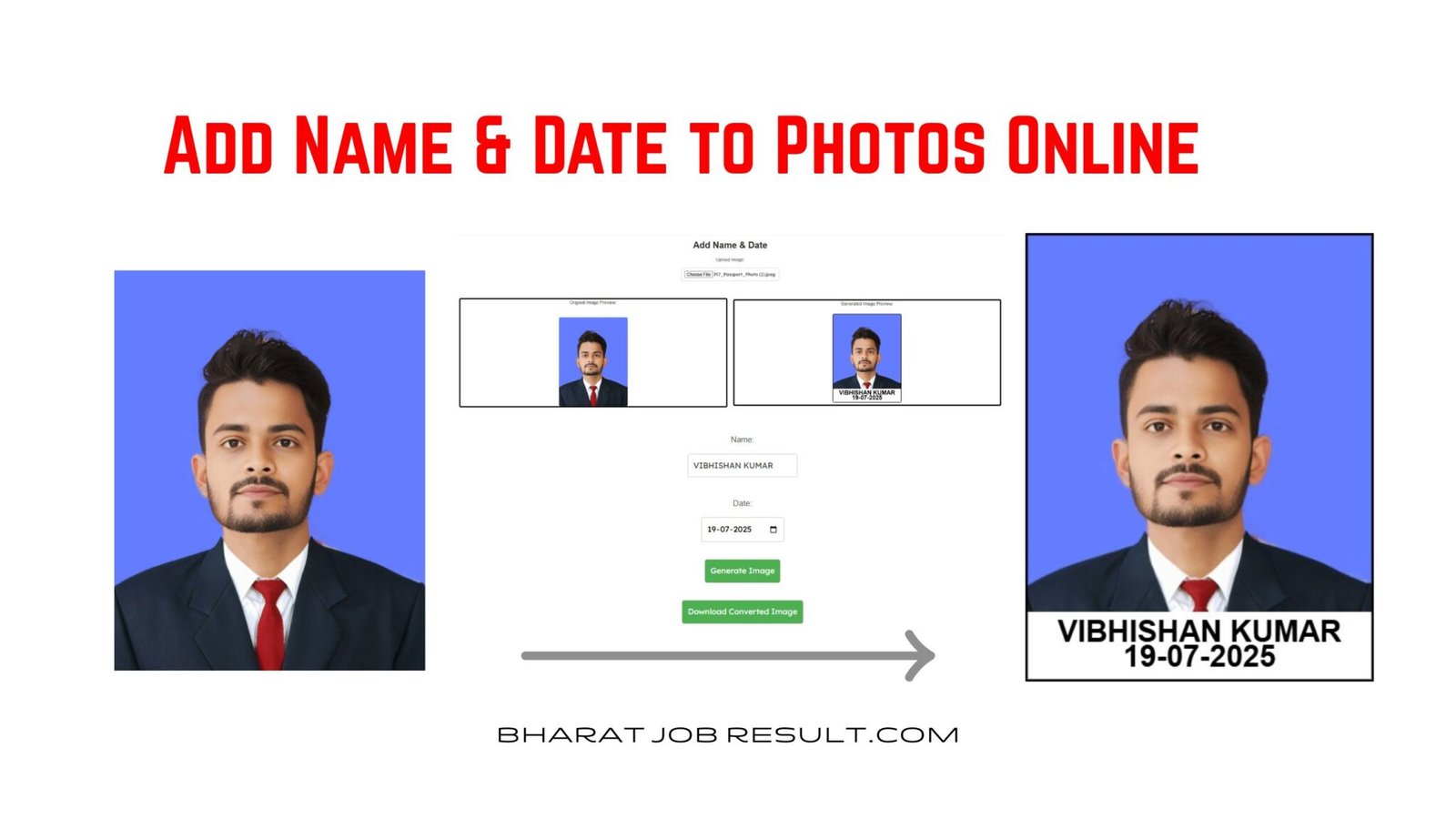 Add Name & Date to Photos Online