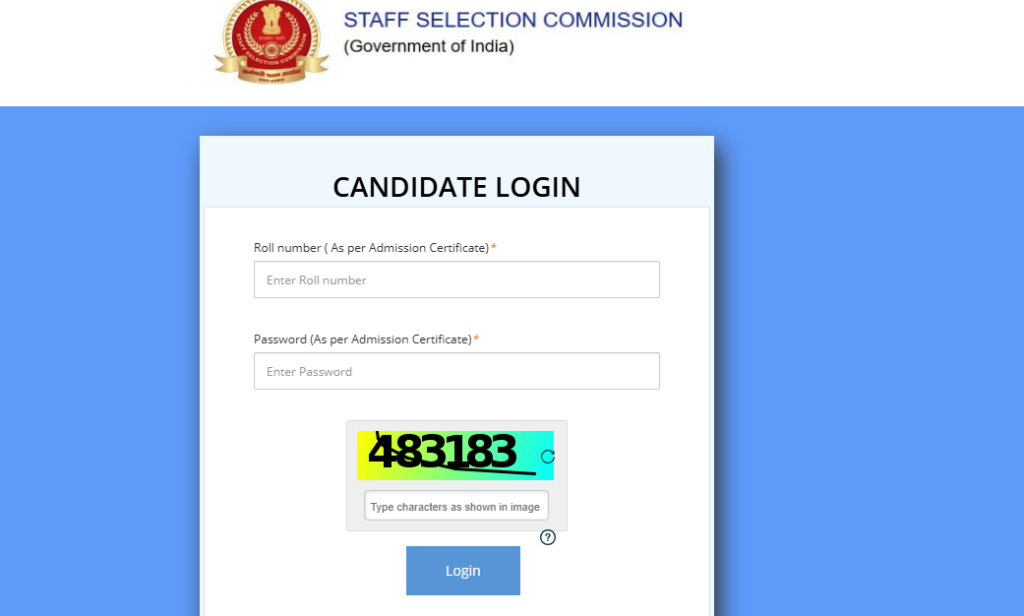 SSC CPO Answer Key 2025 Paper 1 Response Sheet Download at ssc.gov.in