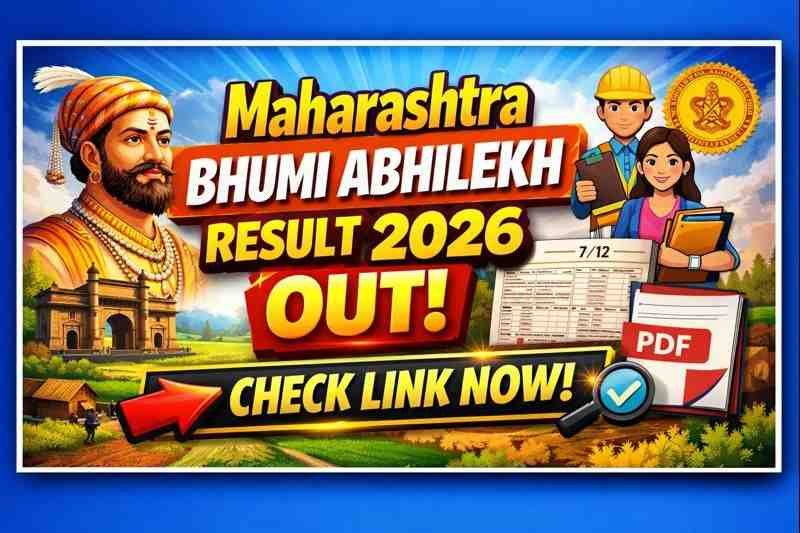 Maharashtra Bhumi Abhilekh Result 2026 Out Check Link