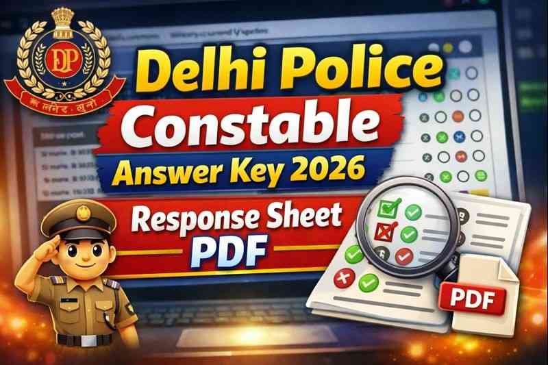 Delhi Police Constable Answer Key 2026, Response Sheet PDF