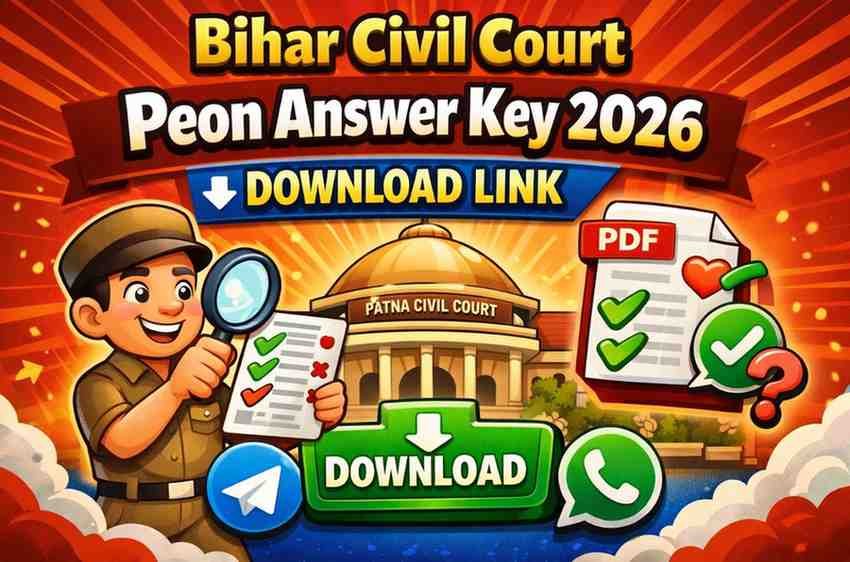Bihar Civil Court Peon Answer Key 2026 Download Link