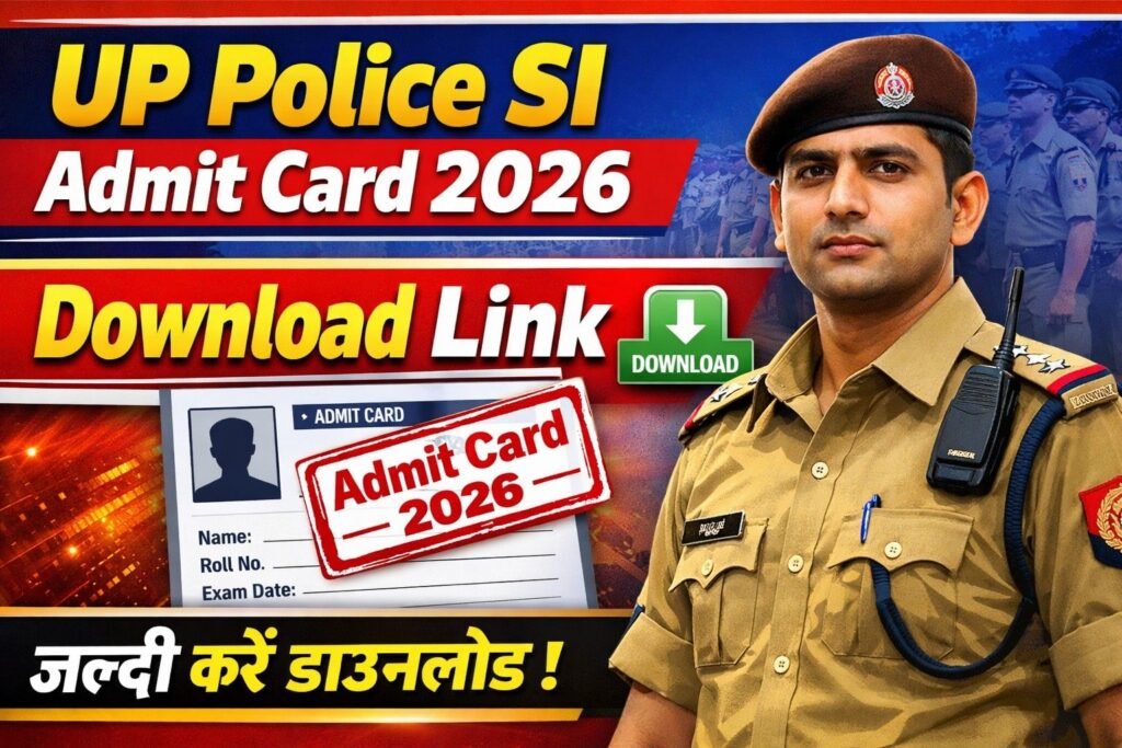 UP Police SI Admit Card 2026 - Download Link