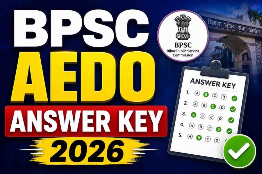 BPSC AEDO Answer Key 2026