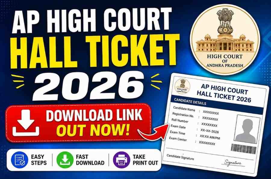 AP High Court Hall Ticket 2026 Download Link