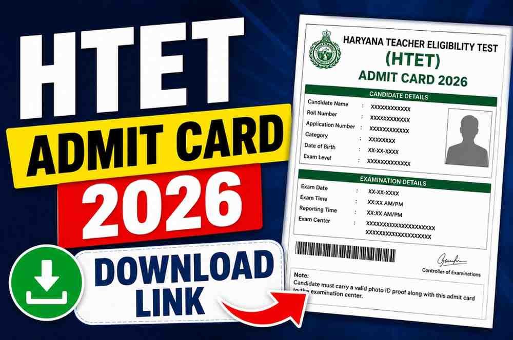 HTET Admit Card 2026 Download Link