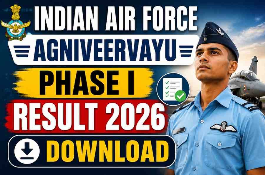 Indian Air Force Agniveervayu Phase I Result 2026 Download