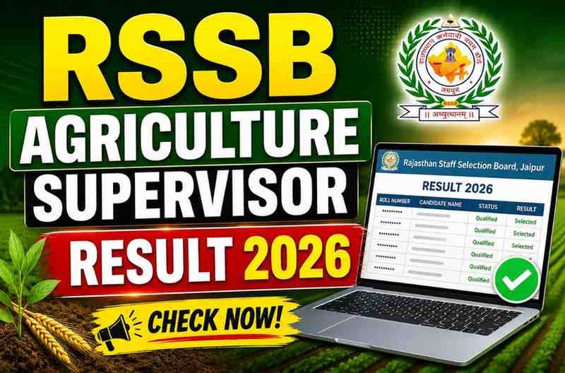 RSSB Agriculture Supervisor Result 2026