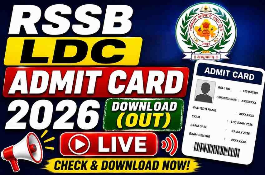 RSSB LDC Admit Card 2026 Download