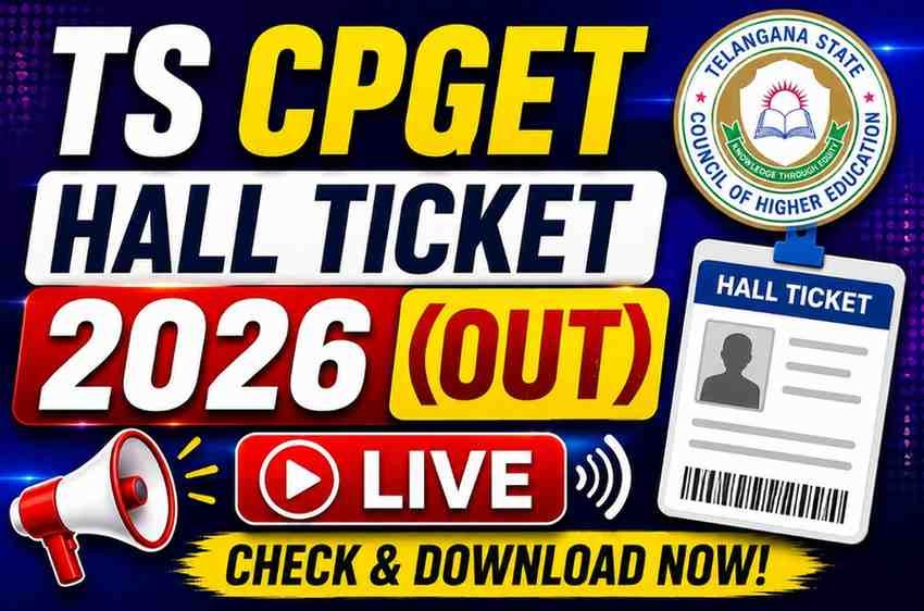 TS CPGET Hall Ticket 2026 (OUT) LIVE