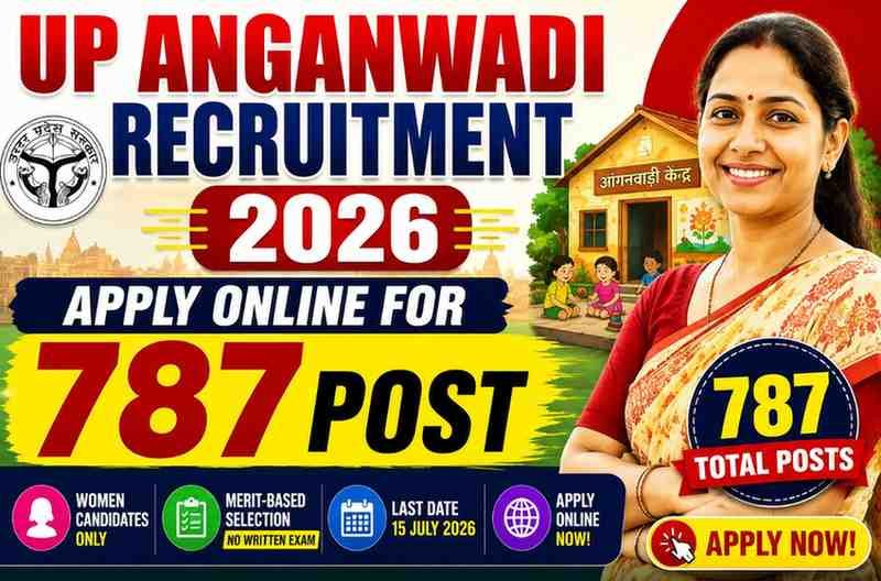 UP Anganwadi Recruitment 2026 - Apply Online for 787 Post