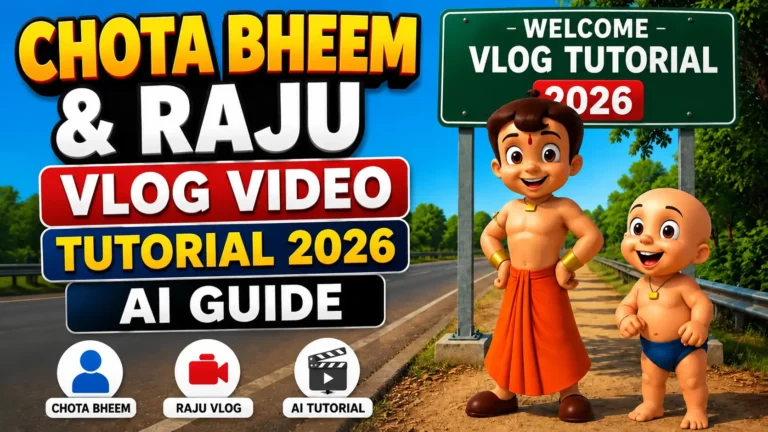 Trending Chota Bheem & Raju Vlog Video Tutorial