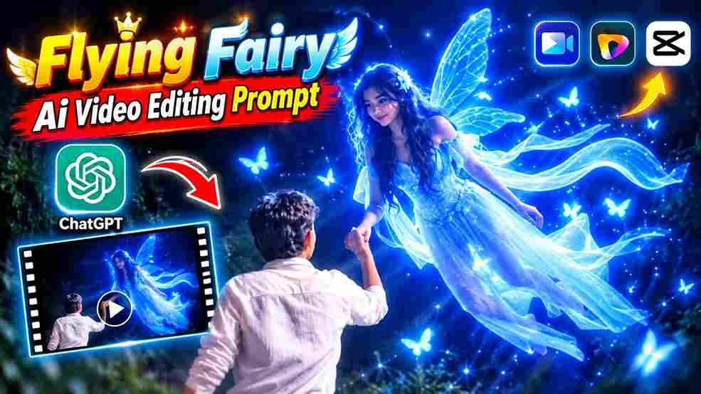 Trending Flying Fairy AI Video Editing Prompt