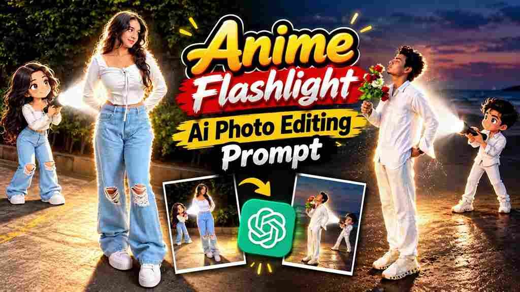 Anime Flashlight AI Photo Editing Prompt 2026